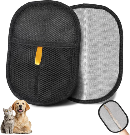 Pet Grooming Glove for Dogs and Cats, Pet Hair Remover Glove Deshedding Brush Mitt, Gentle Massage Grooming Tool, Easy to Clean, Works on Long and Short Hair Pets for Shedding Fur Removal